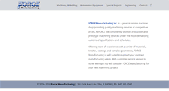 Desktop Screenshot of forcemfg.com